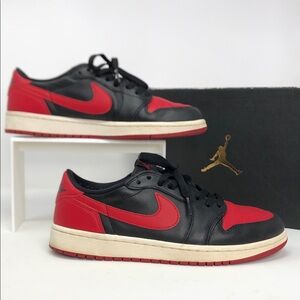 Air Jordan 1 Retro OG Low 2015 Bred 705329-001 Men’s Sneakers - Size 8.5